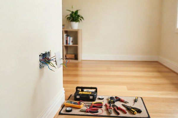 Remplacement d’une prise électrique dans une maison des Landes
